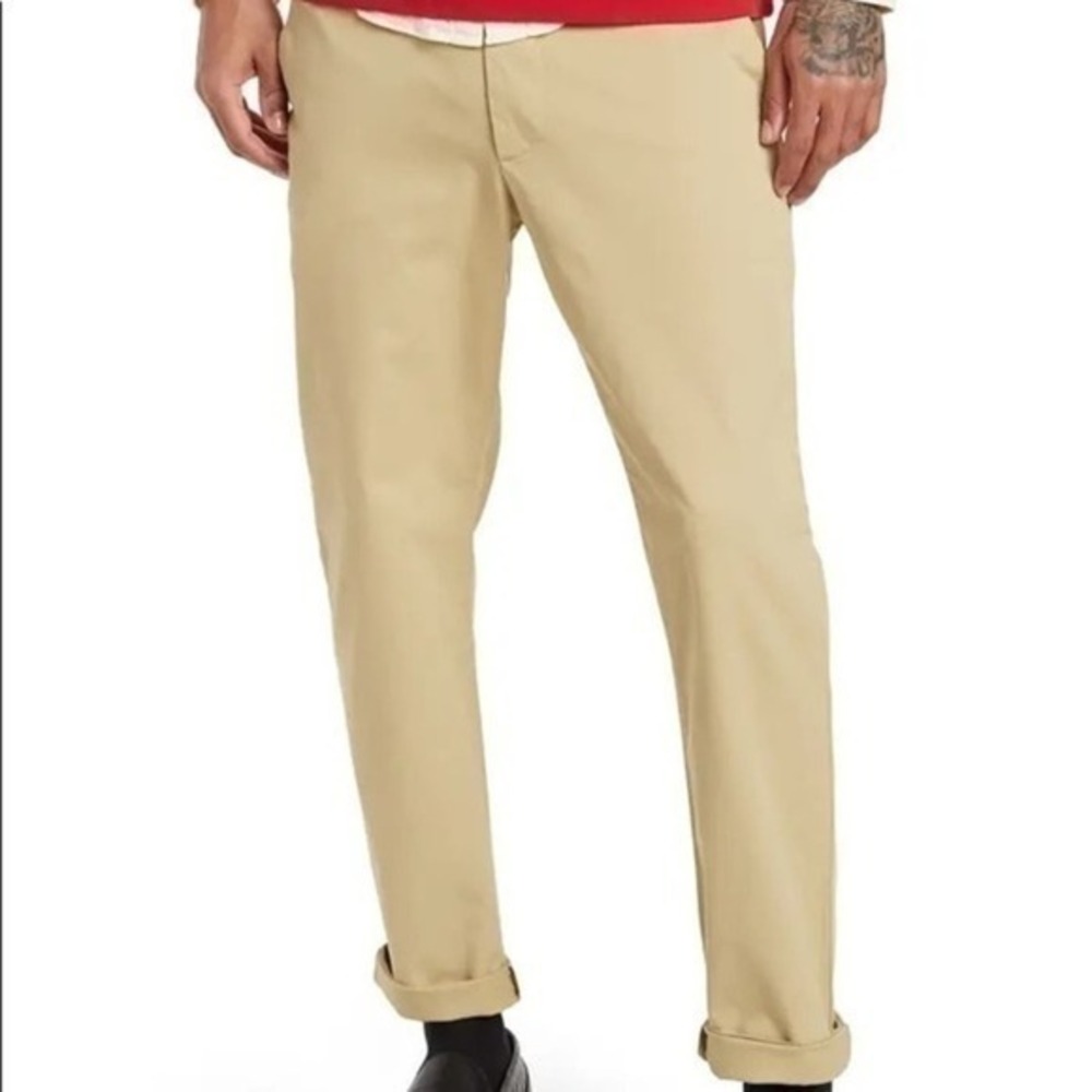 NN07 Theo Slim Fit‎ Tapered Mid Rise Khaki Tan Trouser Pants 38x34 NWT